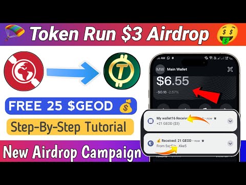 🪂🤑 Token Run App Airdrop Explained | 25 $GEOD Reward Guide In HINDI 🚀💰