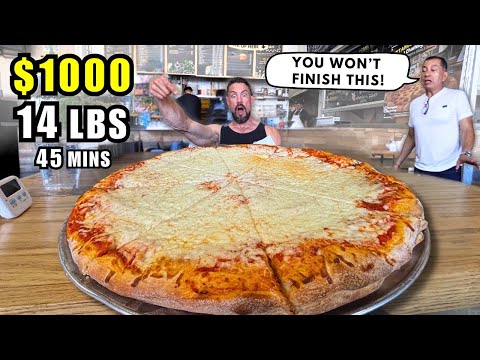 🔥 NO MAN HAS EVER BEATEN THIS 14LB PIZZA CHALLENGE… $1000 AT VIZTANGO!