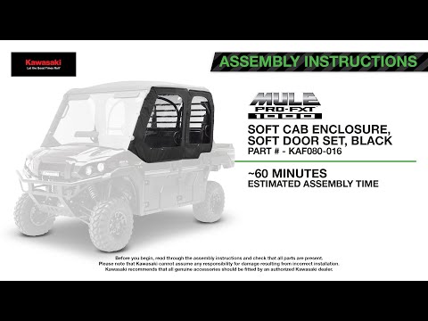 KAF080-016 Soft Cab Enclosure Soft Door Set - Installation Video