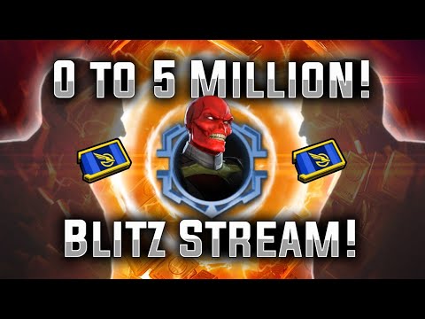 0 to 5 Million! - RED SKULL BLITZ - MARVEL Strike Force - MSF