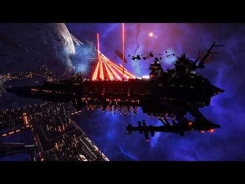Chaos vs Eldar Corsairs! - 1v1 Multiplayer Gameplay, Battlefleet Gothic Armada 2