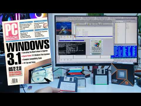 ⚡Энтузиаст Omores запустил Windows 3.1X 1992 года на ПК с Ryzen 9