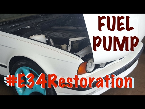 🇩🇪 #E34Restoration BMW 525i Fuel Pump Replacement