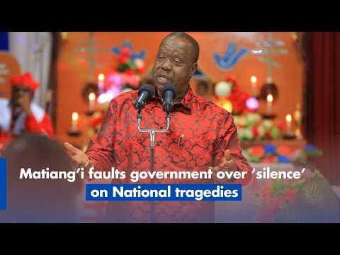 Matiang’i Faults Government Over ‘Silence’ on National Tragedies