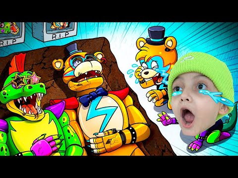 R.I.P PAPAI FREDDY😭! HISTÓRIA TRISTE DO FNAF Security Breach COM FINAL FELIZ! Family Plays