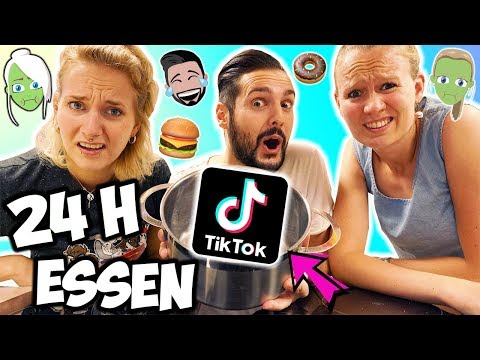 *24 STUNDEN TIKTOK ESSEN CHALLENGE!* Kaans verrückte Challenge für Nina + Kathi! Halten alle durch?