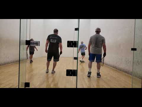 John and Scott vs Mickey and Harry Doubles Racquetball