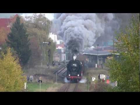 Dampf trifft Kies 2 Plandampf im Werratal mit 3x 52 80 und 03 1010 Dampflok