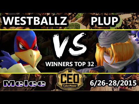 CEO 2015 - Westballz (Falco) Vs. Plup (Sheik) SSBM Winners Top 32 - Smash Melee
