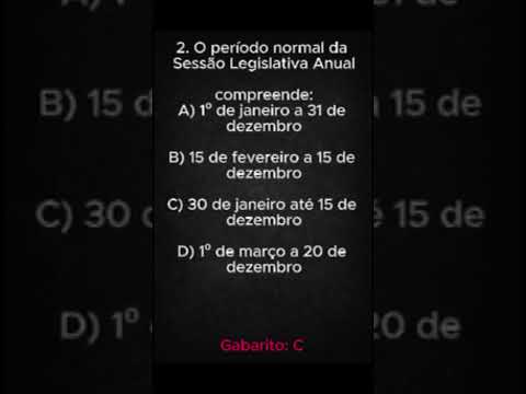 QUESTÃO REGIMENTO INTERNO DA CÂMARA MUNICIPAL DE ESTEIO/RS#esteiors#SimuladoEsteio