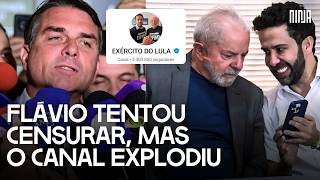 💣Flávio tentou derrubar canal de Janones: "Exército do Lula" foi de 50 mil para 3,2 milhões em dias💣