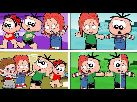 Mônica Cebolinha e Cascão em Especial Chucky 3 Episódios Assustadores - Desenho Animado