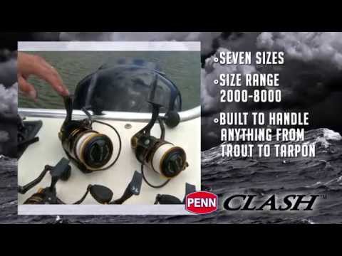 Penn Clash Spinning Fishing Reel (Size 3000) and Maintenance Kit