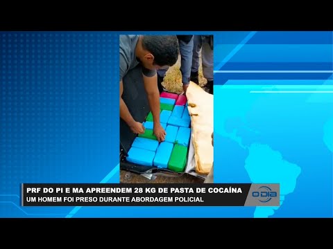 PRF do PI e MA apreende 28 kg de pasta de cocaína em abordagem policial 03 04 2023