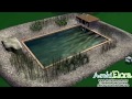 Еще один пруд для купания по технологии OASE. 3D модель пруда. 