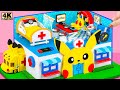 Make Pikachu Hospital Pokémon In Real Life And Lego Ambulance DIY Doctor Set From Clay Cardboard