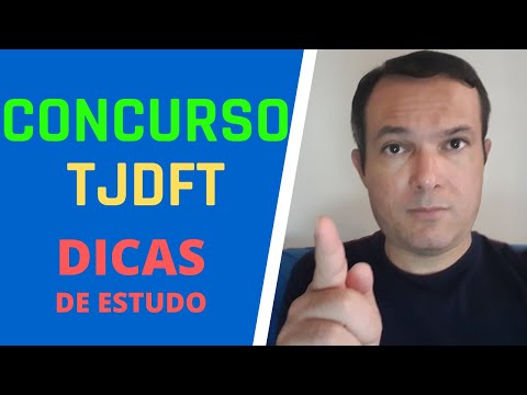 DICAS DE ESTUDO PARA O CONCURSO DO TJDFT