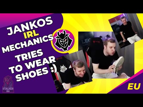 G2 Jankos IRL Mechanics Same As His Nidalee Mechanics 😂 Cant Wear Shoes Properly