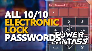 All Electronic Lock Password Tower of Fantasy
