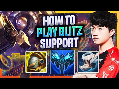 LEARN HOW TO PLAY BLITZCRANK SUPPORT LIKE A PRO! | T1 Keria Plays Blitzcrank Support vs Thresh!