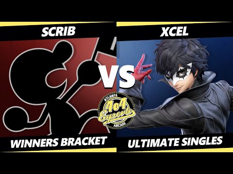 4o4 Smash Night 20 - Scrib (Game & Watch) Vs. Xcel (Joker) - SSBU Ultimate Tournament