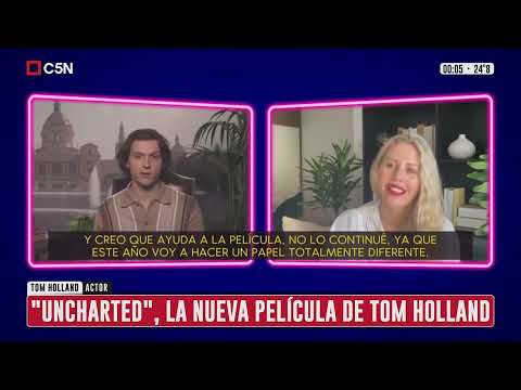 Barbie Simons - Entrevista a Tom Holland protagonista de "Uncharted" (C5N)