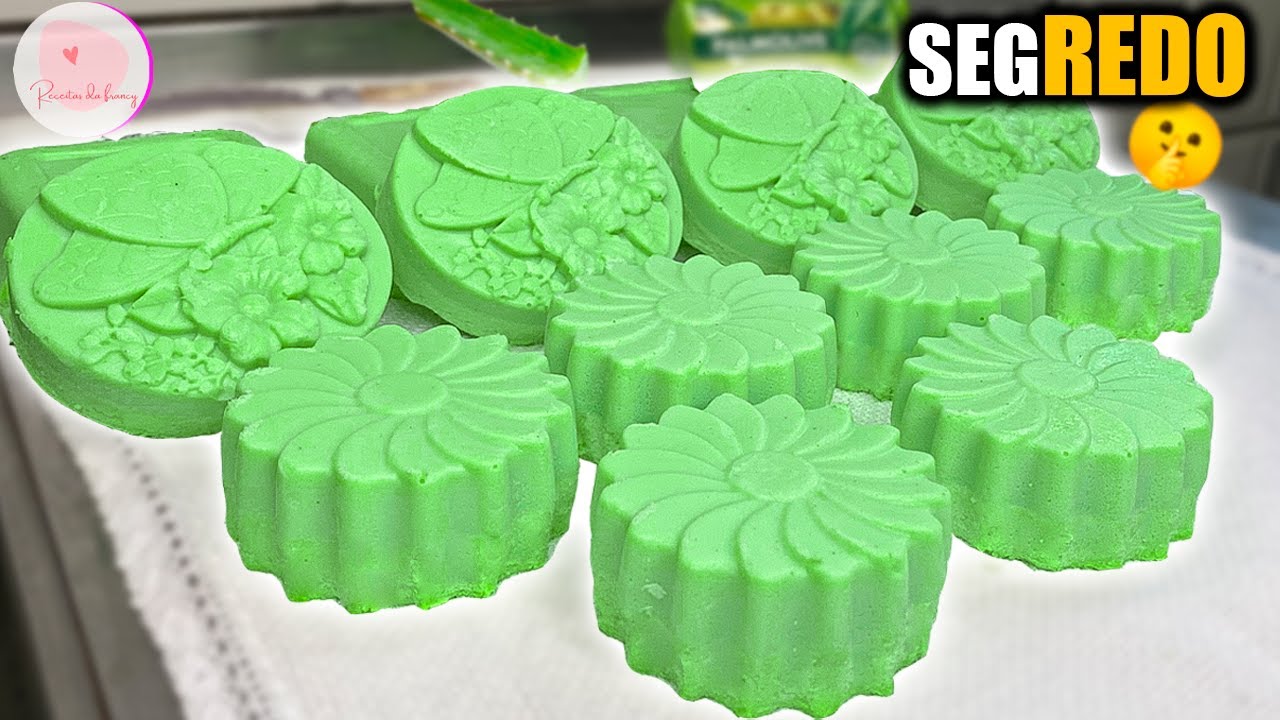 O SEGREDO DO SABONETE CASEIRO EM BARRA COM BABOSA ❤️💪