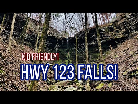 HWY 123 Falls, Near Hagarville - Waterfalls in Arkansas