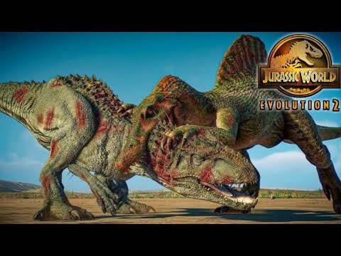 Spinosaurus Kill Animations vs All Large Carnivores – JWE2 | 4K