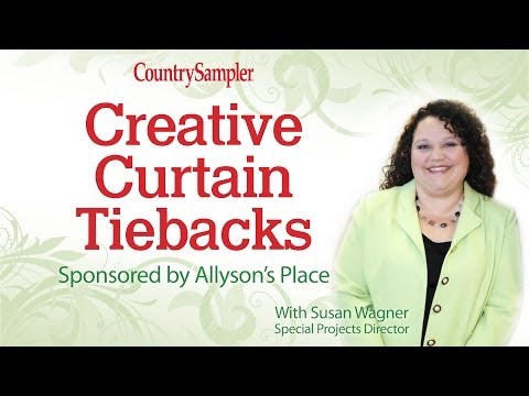 YouTube video about: How to tie back curtains without hooks?