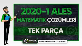 2020 ALES/1 Matematik Soruları ve Çözümleri | TEK PARÇA