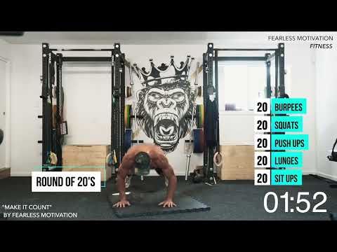 15 Minute AT HOME CROSSFIT AMRAP LADDER WORKOUT (as many reps as possible) with Ricky Garard