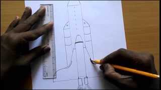 preview picture of video 'How to draw a rocket?'