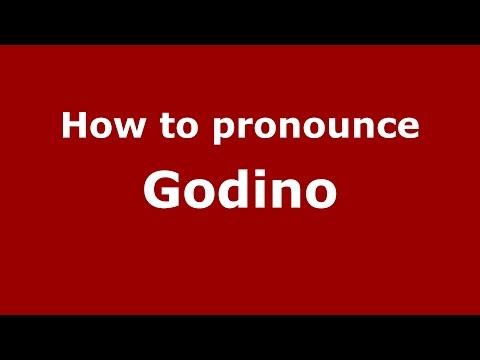 How to pronounce Godino