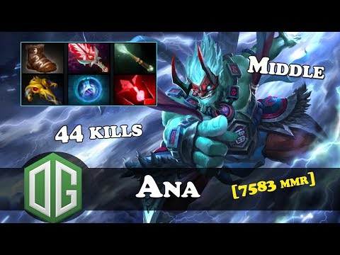 Ana - Storm Spirit [7583 MMR] | 44 kills | Dota 2 | Patch  7.06е