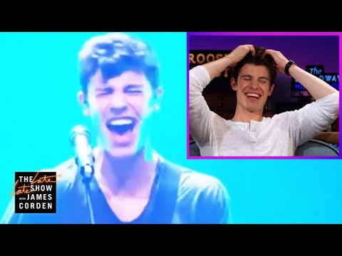 肖恩-門德斯迴應自己的聲音裂縫#遲來的肖恩。 (Shawn Mendes Reacts to His Voice Cracks #LateLateShawn)