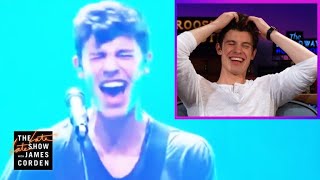 Shawn Mendes Reacts to His Voice Cracks #LateLateShawn