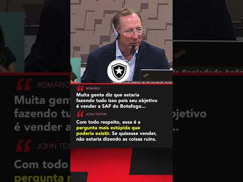 John Textor rebateu Romário na CPI que investiga manipulação de resultados no futebol #shorts