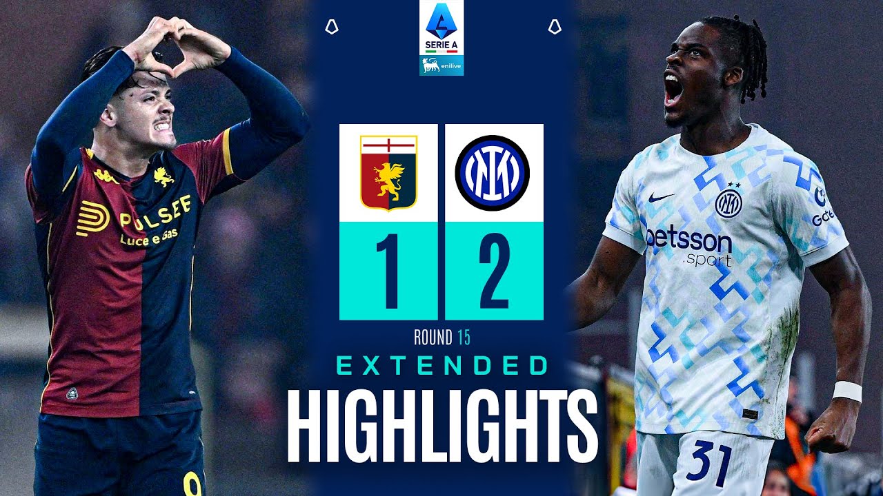 MAXI SINTESI GENOA-INTER 1-2 | EXTENDED HIGHLIGHTS | SERIE A ENILIVE 2025/26