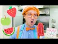 Blippi Makes Popsicles For Kids Educational Videos For Kids Learn Fruits With Blippi