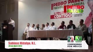 preview picture of video 'Pedro Pablo Treviño en Villaldama, Vallecillo, Sabinas Hidalgo y Cerralvo. 28 de abril de 2012.'