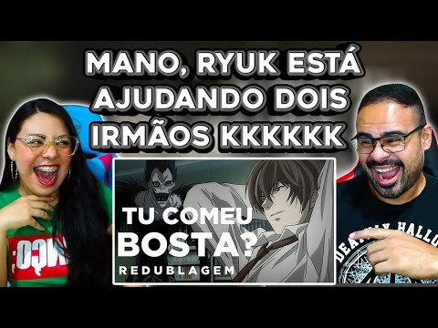 REACT EM CASAL - Pabollo | Death Note da Fuleragem (Paródia Redublagem)
