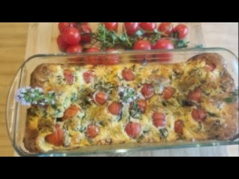 CLAFOUTI AUX TOMATES CERISE ( EN 5 MINUTES ) 😱