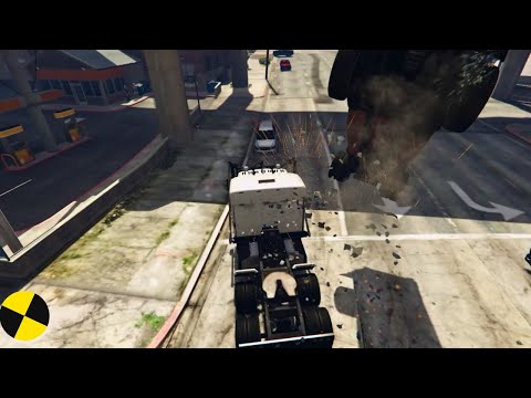 GTA 5 Phantom Wedge Truck Crashes Ep.21 Impact Compilation - Destruction | Crashstation