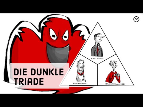 Die dunkle Triade: Narzissmus, Psychopathie und Machiavellismus.