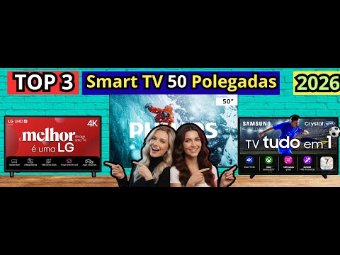 (NOVO)TOP 3 Smart TV 50 Polegadas Custo Beneficio de 2026-Comparação Smart TV 50 Polegadas