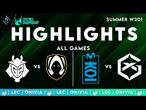 LEC Highlights ALL GAMES W2D1 — LEC Summer 2025 by Onivia