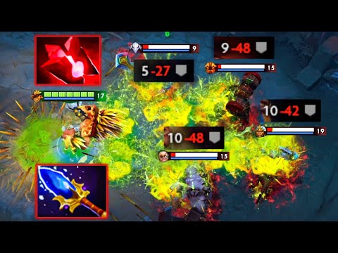 Monster Hero BristleBack🔥🔥44Kills Unkillable Builds Blood Stone + Aghanim Scepter Dota 2