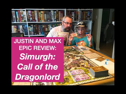 Simurgh Call of the Dragonlord Board Game Review!...with Justin and Max