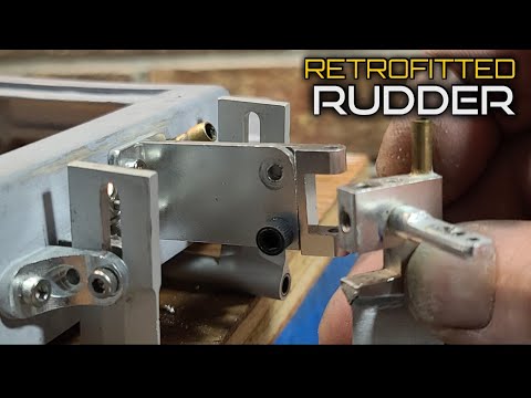 Making my rudder kickback with Break away protection Rc Drag Boat -